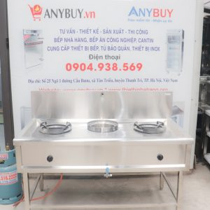 Bếp Á 2 Họng 1 Bầu Nước, Làm Mát Xả Tràn