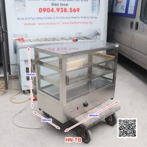 Tủ inox hâm nóng và trưng bày HN-TB