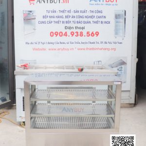 Tủ inox hâm nóng và trưng bày HN-TB