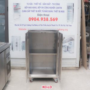 Xe Đây Inox lên Đồ ăn Nhà Hàng XD-LD