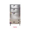 Tủ hấp 3 tầng dùng gas