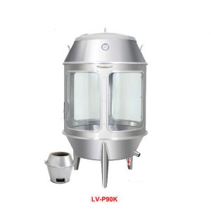 Lu quay inox phi 90 kính LV-P90K