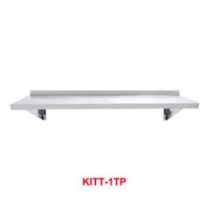 Giá phẳng inox treo tường 1 tầng (có gáy sau)