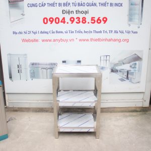 Kệ Inox 3 tầng KI-3T để máy đun nước 60 lít