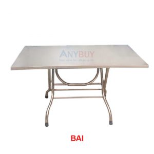 Bàn Ăn Inox Thép Không Gỉ Công Nghiệp