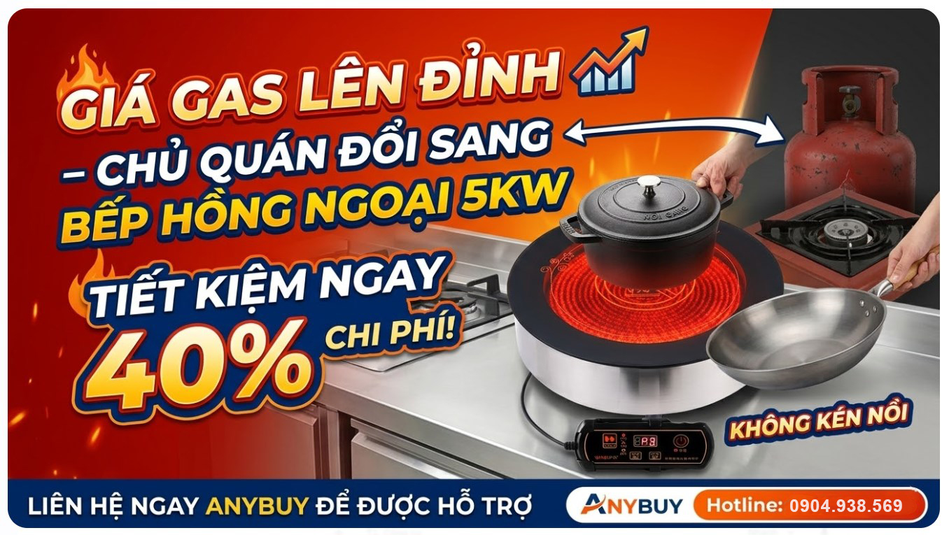 GIÁ GAS TĂNG VỌT BẾP HỒNG NGOẠI CỨU CÁNH KINH TẾ CHO MỌI NHÀ 🛑