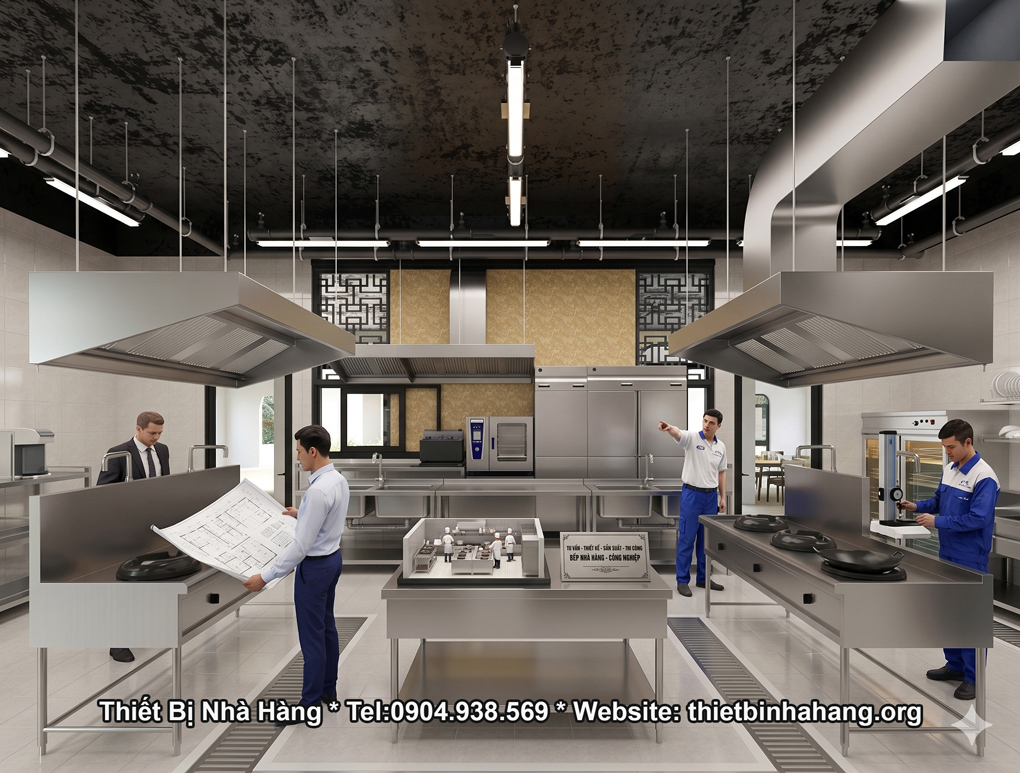 GIẢI PHÁP TỔNG THỂ CHO BẾP NHÀ HÀNG BẾP ĂN CÔNG