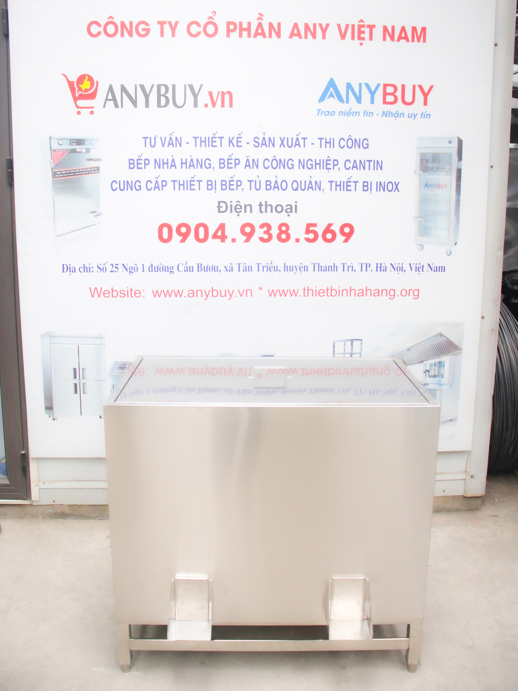 Thùng Gạo Inox 2 Ngăn Thiết Bị Nhà Hàng TGI 2N Thùng Gạo Inox 2 Ngăn