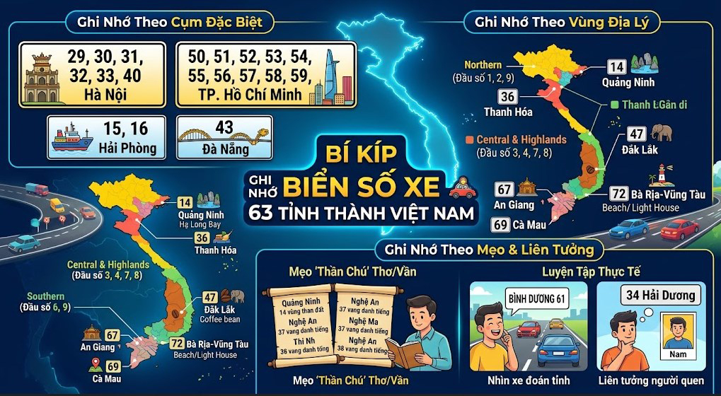 Biển Số Xe Các Tỉnh