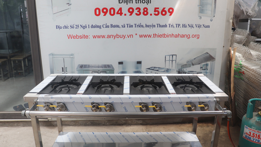 Bếp Giàn Gas Hàn Quốc 4 Họng To Thiết Bị Nhà Hàng Bếp Giàn Gas Hàn Quốc 4 Họng To