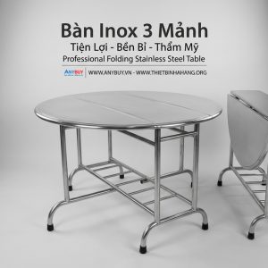 Bàn Inox 3 Mảnh