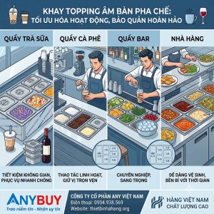 Khay Topping Âm Bàn Pha Chế