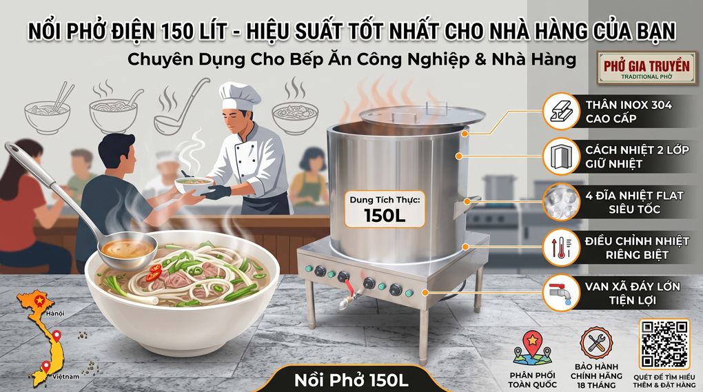 Vai Trò Của Nồi Phở 150L